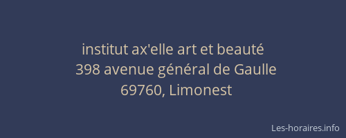 institut ax'elle art et beauté
