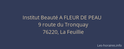 Institut Beauté A FLEUR DE PEAU