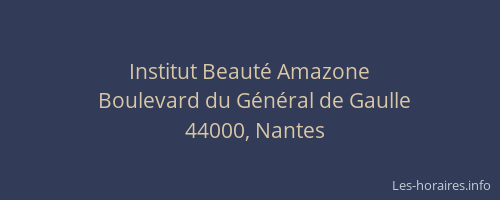 Institut Beauté Amazone