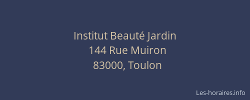 Institut Beauté Jardin