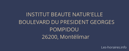 INSTITUT BEAUTE NATUR'ELLE