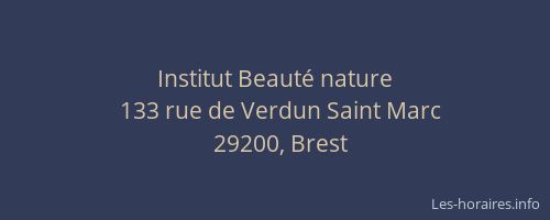 Institut Beauté nature