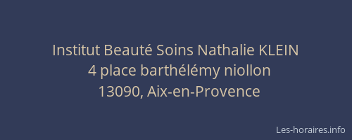 Institut Beauté Soins Nathalie KLEIN