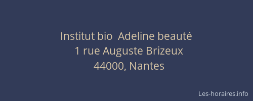 Institut bio  Adeline beauté