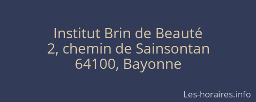 Institut Brin de Beauté