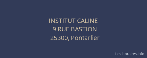 INSTITUT CALINE