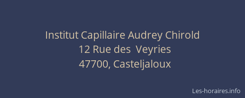 Institut Capillaire Audrey Chirold