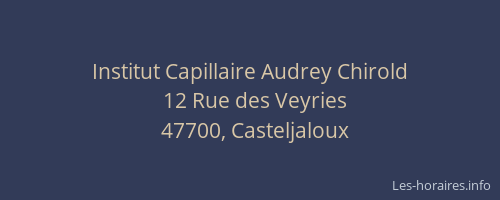 Institut Capillaire Audrey Chirold