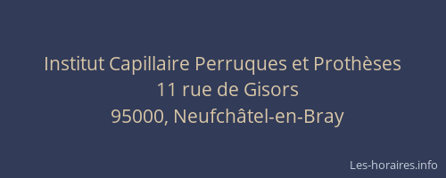 Institut Capillaire Perruques et Prothèses