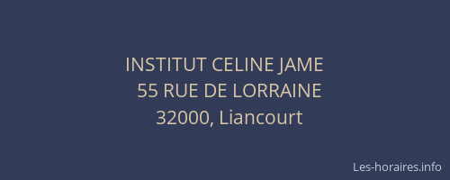 INSTITUT CELINE JAME