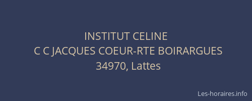 INSTITUT CELINE