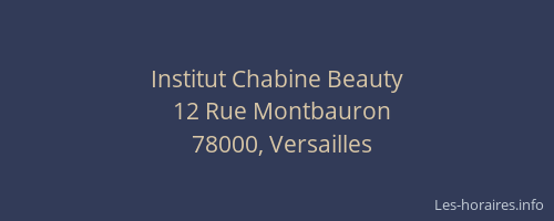 Institut Chabine Beauty