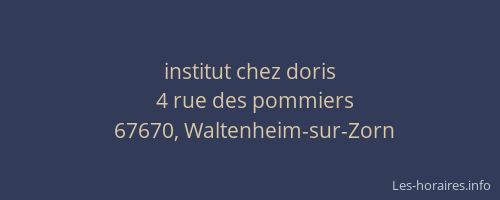 institut chez doris