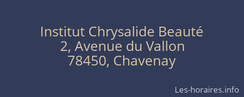Institut Chrysalide Beauté