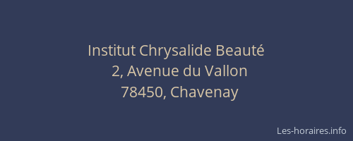 Institut Chrysalide Beauté