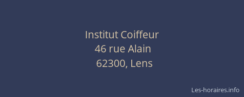 Institut Coiffeur