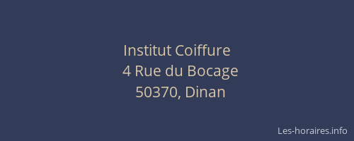 Institut Coiffure