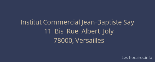 Institut Commercial Jean-Baptiste Say