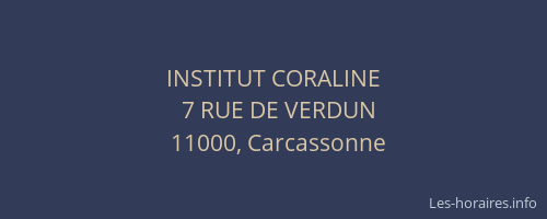 INSTITUT CORALINE