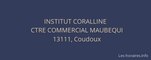 INSTITUT CORALLINE