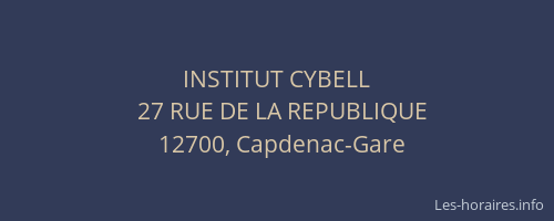 INSTITUT CYBELL