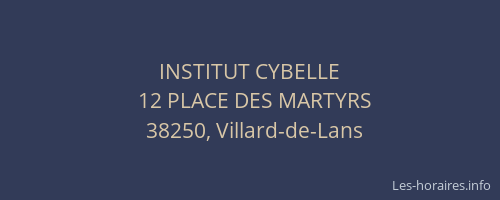 INSTITUT CYBELLE