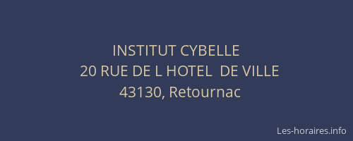 INSTITUT CYBELLE