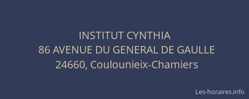 INSTITUT CYNTHIA