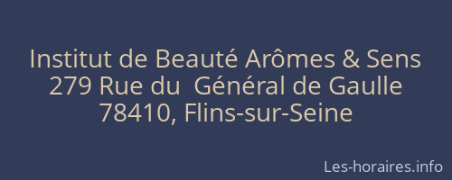 Institut de Beauté Arômes & Sens
