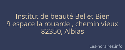 Institut de beauté Bel et Bien