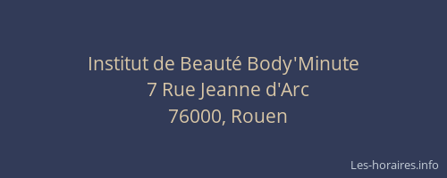 Institut de Beauté Body'Minute
