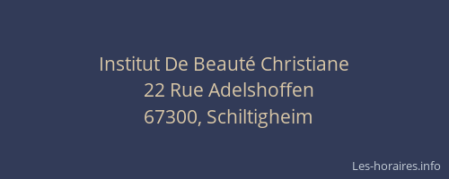 Institut De Beauté Christiane