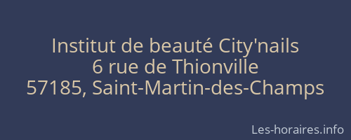 Institut de beauté City'nails