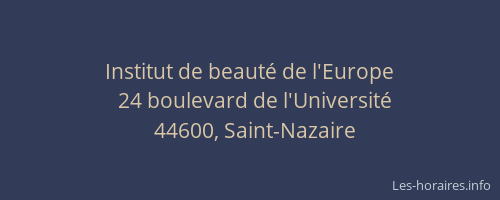 Institut de beauté de l'Europe