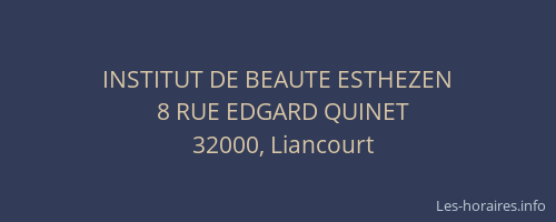 INSTITUT DE BEAUTE ESTHEZEN