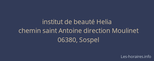 institut de beauté Helia
