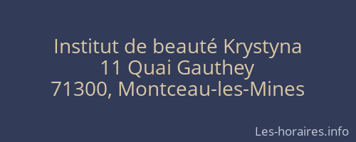 Institut de beauté Krystyna