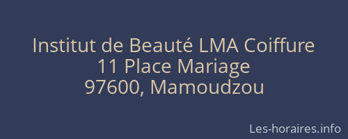 Institut de Beauté LMA Coiffure