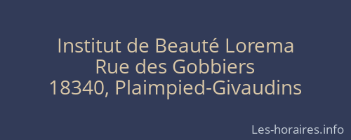 Institut de Beauté Lorema