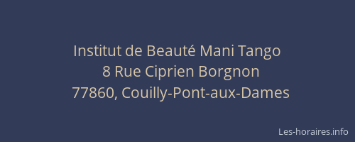Institut de Beauté Mani Tango