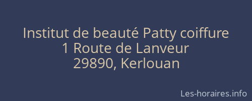 Institut de beauté Patty coiffure