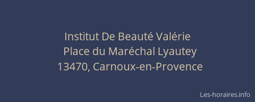 Institut De Beauté Valérie