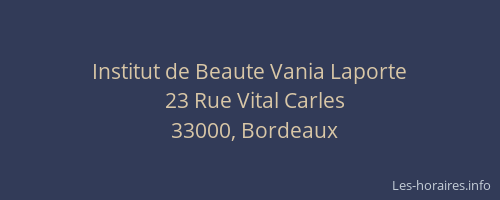 Institut de Beaute Vania Laporte