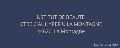 INSTITUT DE BEAUTE