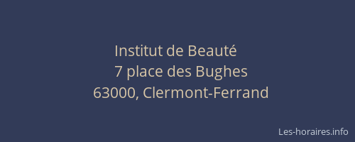 Institut de Beauté 