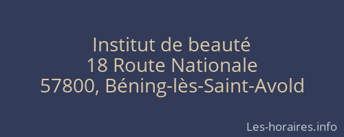 Institut de beauté