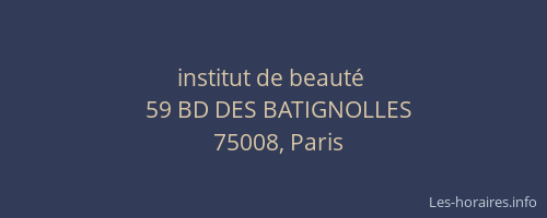 institut de beauté 