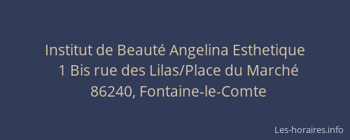 Institut de Beaut&eacute; Angelina Esthetique