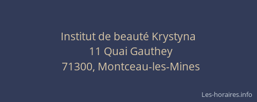 Institut de beaut&eacute; Krystyna
