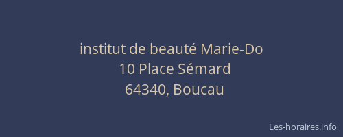 institut de beaut&eacute; Marie-Do